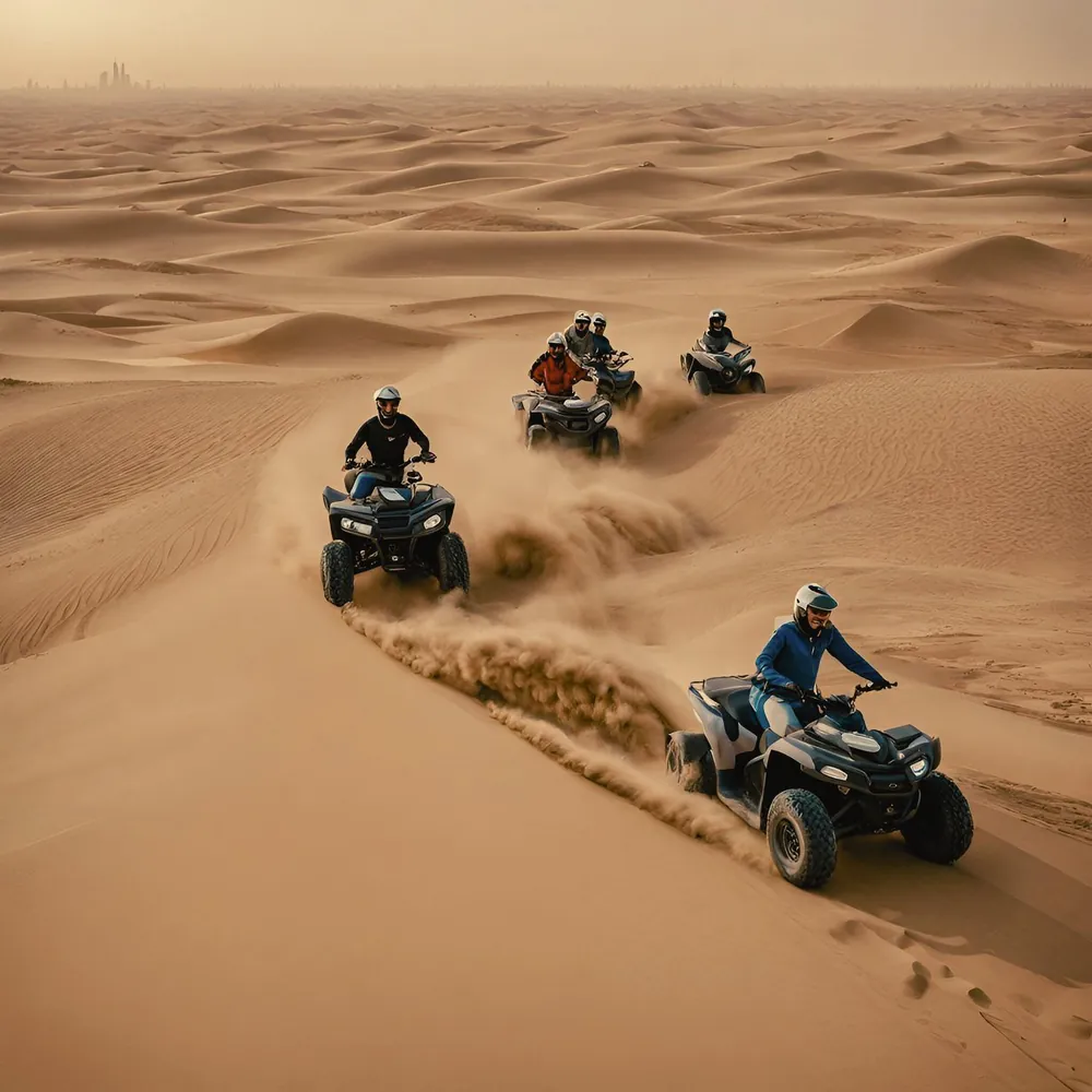 Quads dans les dunes de Dubaï